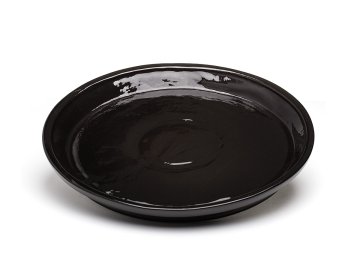 Podmiska glazovaná - čierna - ø 31 cm